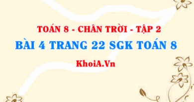 Bài 4 trang 22 Toán 8 Chân trời sáng tạo Tập 2